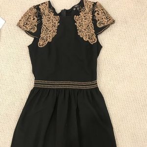 Sugar mills Black and Gold dress